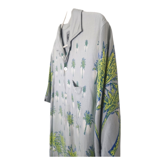 Vintage Guess Jeans Palm Tree Print Button Down - Picture 8 of 11